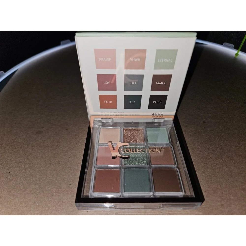 YC Collection Selah Eye Palette 9 Shades Matte Shimmer Earthy Tones New